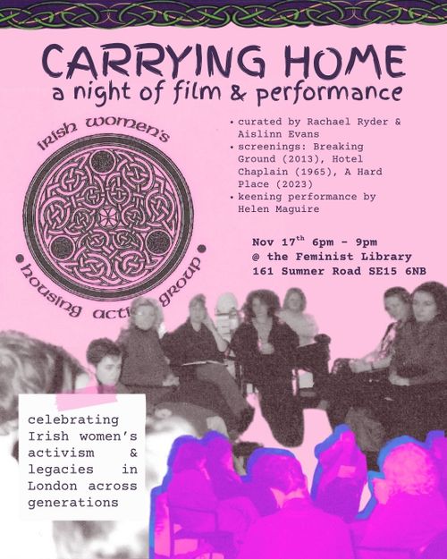 Carrying home: A night of film & performance celebrating Irish women in London